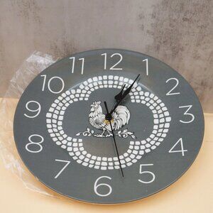 Temptations Doodle Ceramic Clock - Grey